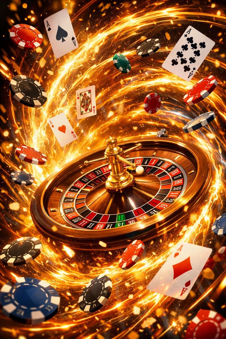 Blackjack table with dealer and player cards visible